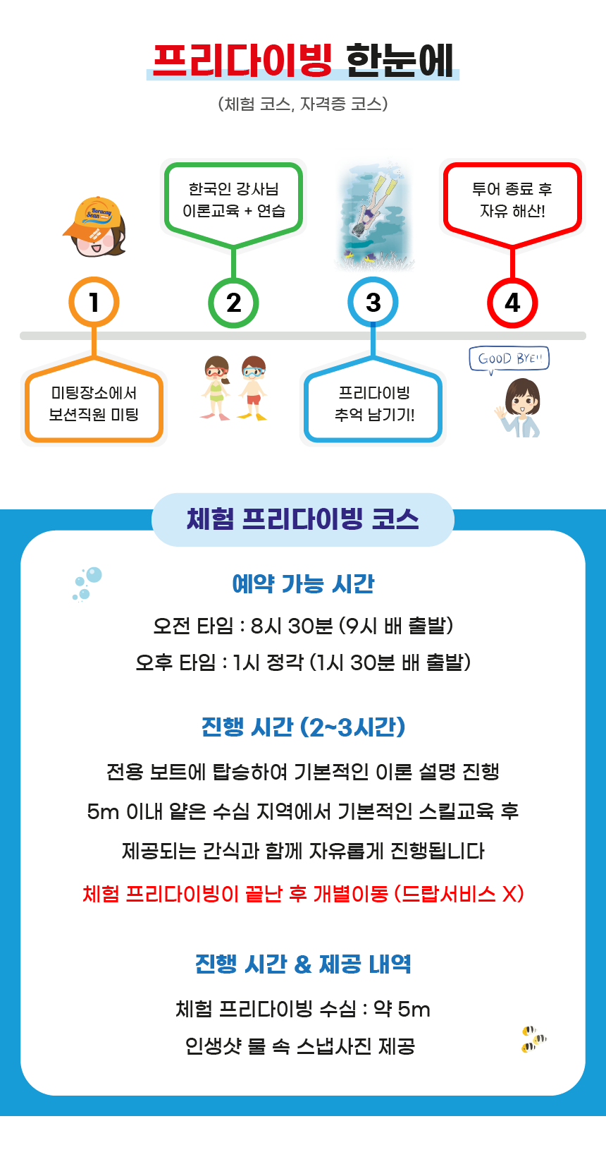 보라카이 프리다이빙 체험 4 - 보라카이션 자유여행