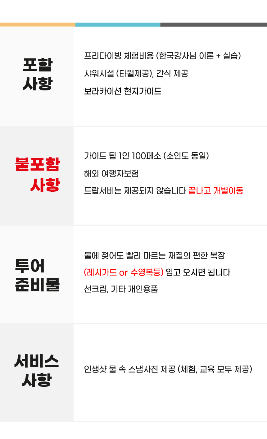 보라카이 프리다이빙 체험 5 - 보라카이션 자유여행